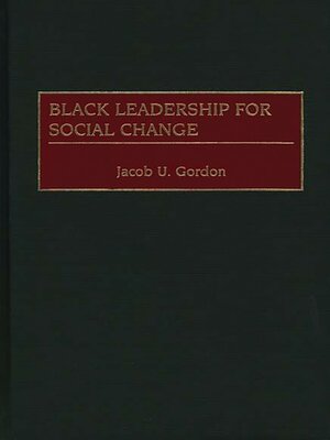 cover image of Black Leadership for Social Change